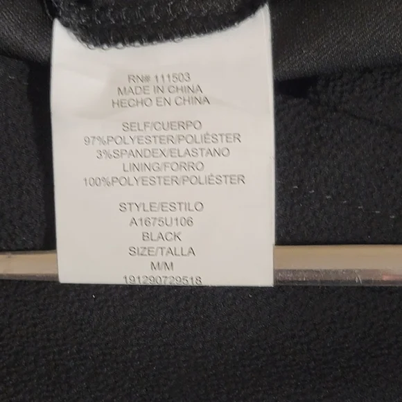 Lily Rose Black Romper  V Neck & Back, Women's, Size M - Picture 9 of 11